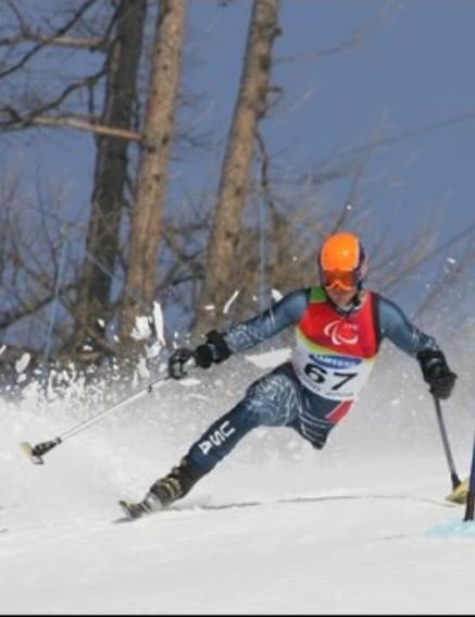 Josh Sundquist doing Ski